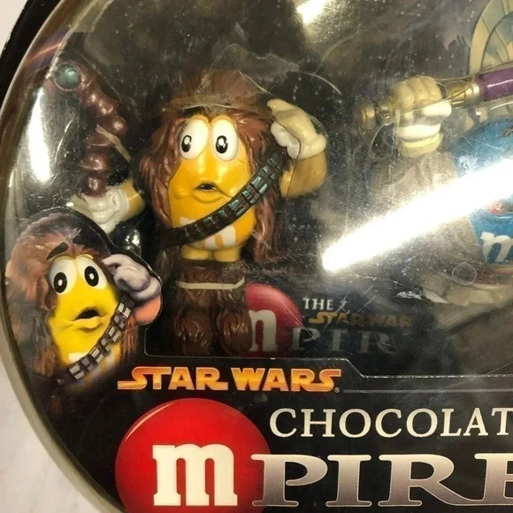 Hasbro M&Ms Star Wars Characters Chewbacca and Mace Windu Vintage Sealed in Pkg - Picture 7 of 8